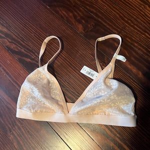Gap Body Bare Natural Recycled Lace Bralette